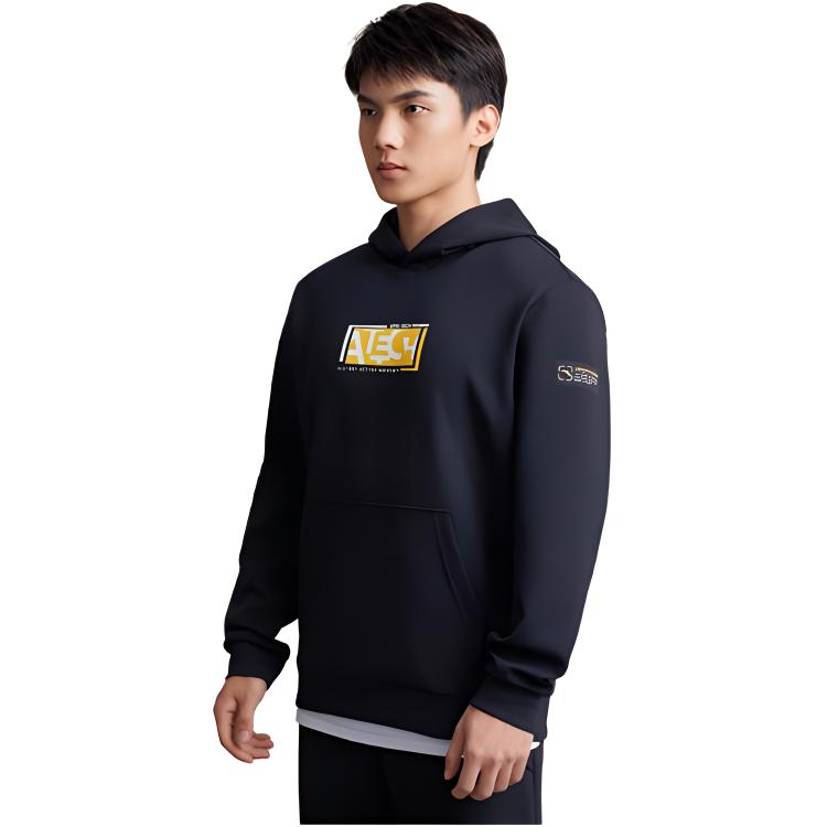 Anta Variety Training Collection Sweatshirts Men's Black Hooded Moderate Regular 152217738-3