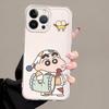 Case for iPhone 17 Pro Max 16 14 Plus XR 12 Mini 15 13 Pro XS Max 11 Air 7 8 Soft Phone Cover Crayon Shin Chan