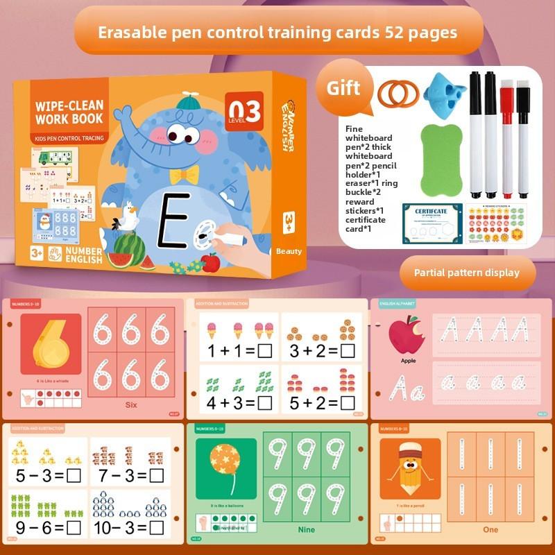 Kids Focus Maze Training Cards With Erasable Surface For Early Education Development