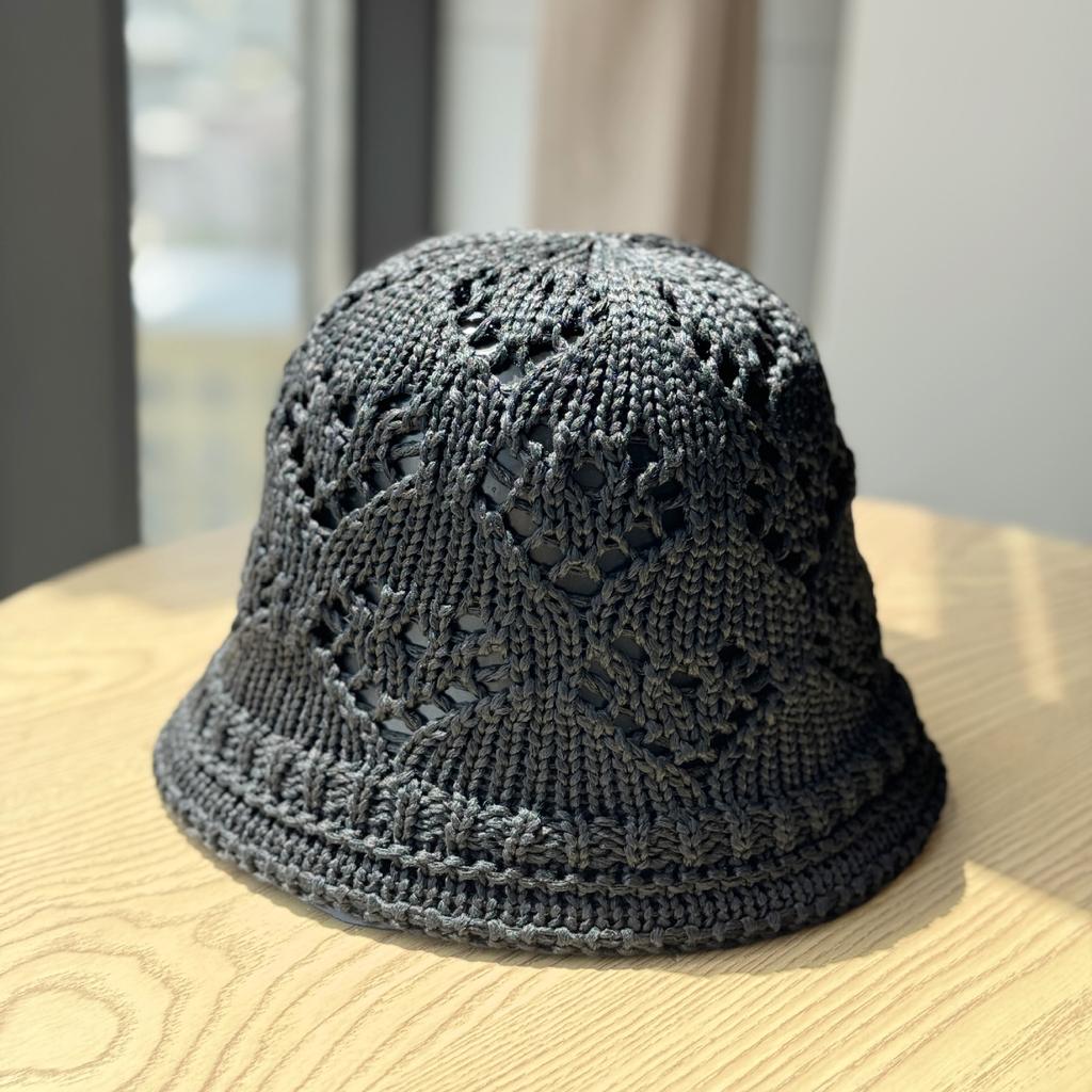 New Summer Hollow Fisherman Hat for Women, Breathable Thin Sun Protection Hat, Simple Bucket Hat for Outings, Trendy Sun Hat
