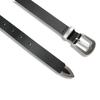 Western Basic Hard Leather Belt in Black