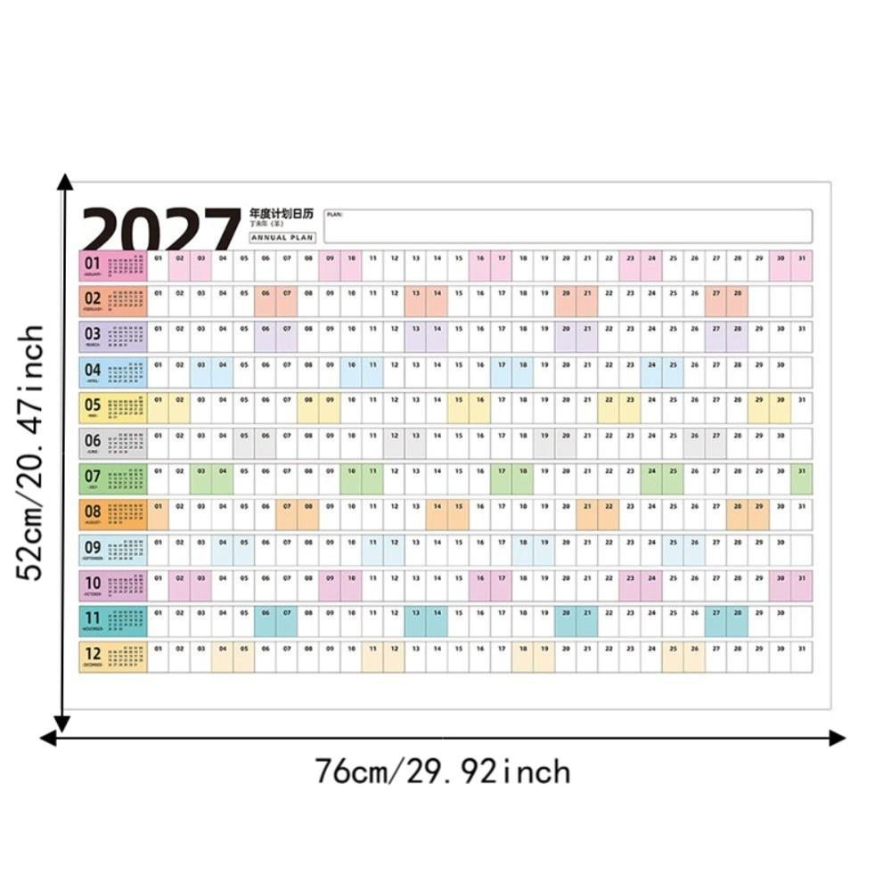 Wall Mounted Wall Calendar Large To Do List Planner Durable Schedule Organizer  Office Supplies