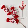 Christmas Candy Cane Diy Decorations With Striped Plush Material For Holiday Festivities