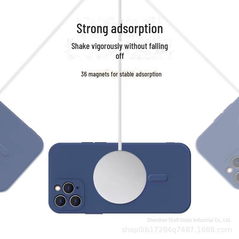 iPhone 15 Magnetic Liquid Silicone Magsafe Case for Apple 14ProMax. Protect your phone with this 12-piece set.