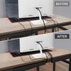 1pc Under-Desk Cable Organizer 40cm Self-Adhesive Cable Management Cables Raceway For Home and Office