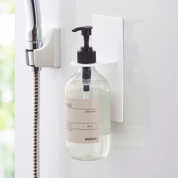 [Bulk Purchase Set] Yamazaki Jitsugyo Tower Magnetic Bathroom Dispenser Holder (White, Set of 2)