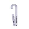 Shower Curtain Clips Laundry Hook with Clip, Non-Drilling ABS Closet Organizer, Multi Purpose Portable Clothes Drying Durable Anti-slip Clip for Home