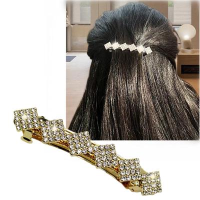 2025 Koreanischer Stil Geometrische Raute Strass Haarspange