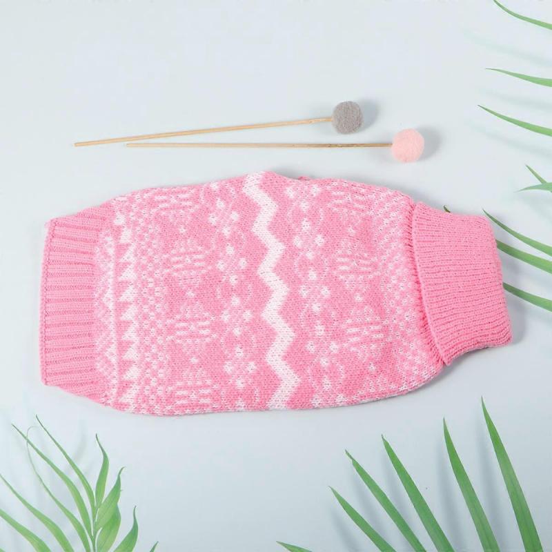 Dog Clothes Pink S Pet Costume Easy To Put On and Off Everyday Wear Acrylic 1Pack