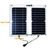 Fast Charging Dual Solar Panel Hiking Camping  USB 5V Waterproof Portable  Mobile Phone Power Bank Charging Detachable fold