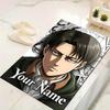 Custom 1Pc Name Flannel Personalized Rug Non Slip Floor Mat Soft Carpet for Living Bedroom Office Home Decor Gift