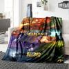 World of Warcraft Print Flannel Blanket High Quality Warm Comfortable Cover for All Seasons Perfect for Gifts Home Decor