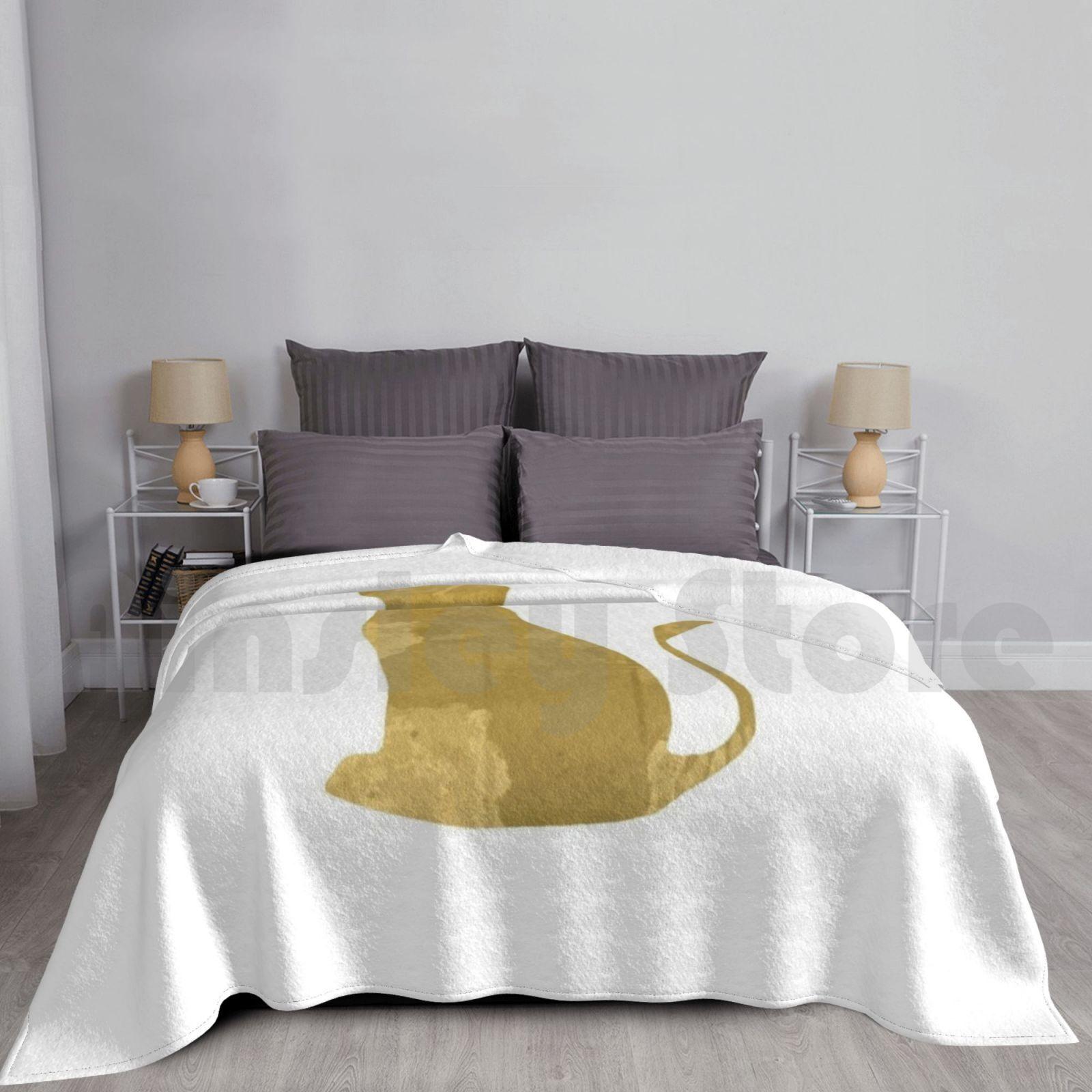Lioness Inspired Silhouette Blanket Fashion Custom Lioness Inspired Silhouette Lion King Nala Size: 75*100cm, Weight: 230 GSM