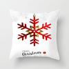 Christmas-Themed Pattern Throw Pillow Cover With Short Plush Print For Living Room Sofa Decoration Cushion Cover Pillow Covers