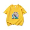 Kids Cotton T Shirt Princess Girl With Blue Unicorn Print Crew Neck Short Sleeve Tee Casual Boys Girls Summer Tops