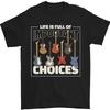 Gitarre Wichtig Auswahlen Gitarrist Musik Herren 100 Baumwoll T Shirt