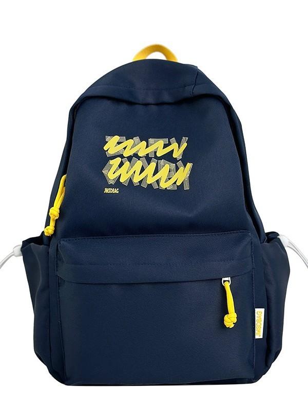 Sweet Candy Color Backpack For High School Girls With Nylon Material And Large Capacity