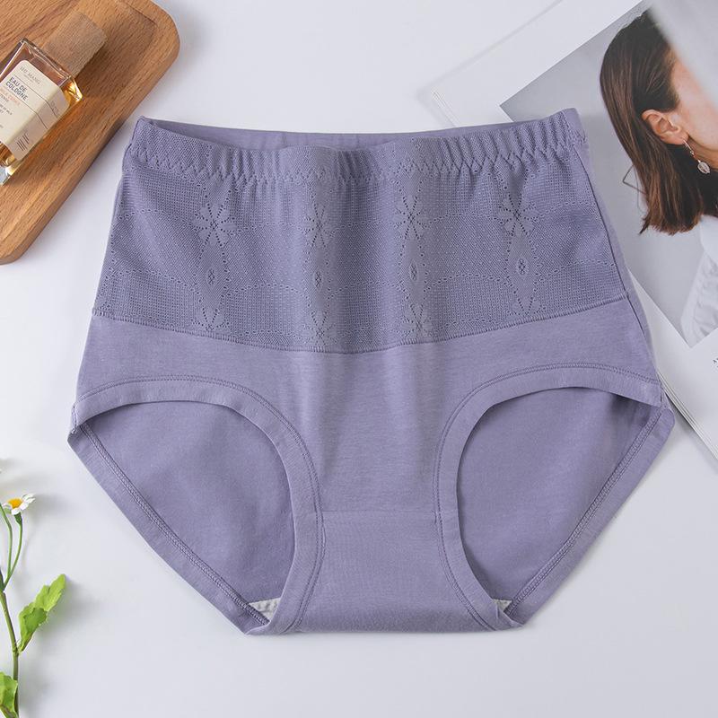 

Хлопковые трусы-слипы с высокой талией больших размеров для женщин среднего и пожилого возраста - Дышащие, с контролем живота 3XL (130-155 lbs)