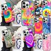 Abstract Tie Dye Phone Case For iPhone 17 Air 15 16e 14 13 Pro Max Coque 12 11 Pro Max PLUS Cover