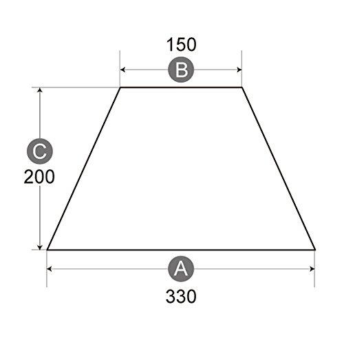 Lamp-Shade [A-33151] Replacement Arm Lampshade for Desk Lamps, Shantung, Cream, 33cm Diameter