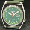 USED VINTAGE SEIKO 5 AUTOMATIC JAPAN MENS ARABIC GREEN DIAL WATCH A434657-2 R121-a434657