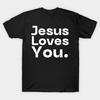 Asiatische Größe Baumwolle Unisex T-Shirt Druck T-Shirt Jesus liebt dich T-Shirt No-Cut Druck Reguläre Passform