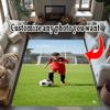 Customize Photos Personalized Image Floor Rug Office Rug Perfect for Entryway Hallway Study Room Playrooms Anti-slip Rug Office Home Decor