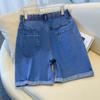 Super Size High Waist Summer Loose Fit Plus-Size Denim Shorts 3188