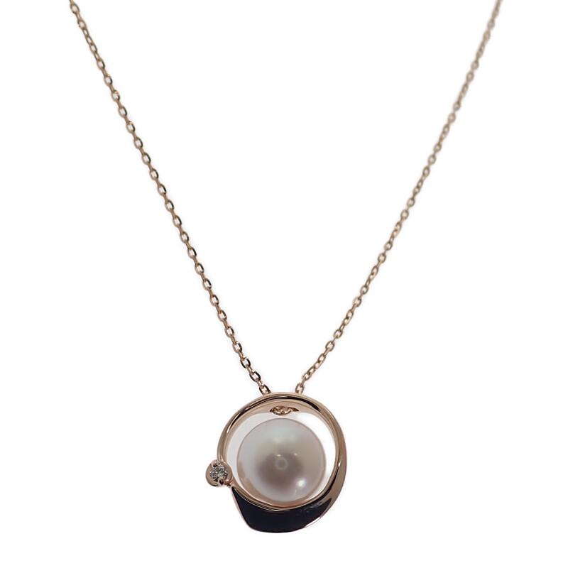 STAR JEWELRY 2ZN2412 Necklace K18 Pink Gold Women