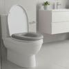 Coussin d'abattant de toilette épaissi Pad de toilette lavable Housse d'abattant de toilette universelle Salle de bain