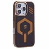 KIGC For iPhone 16 Pro Case Compatible with MagSafe Leather+PC+TPU Phone Cover