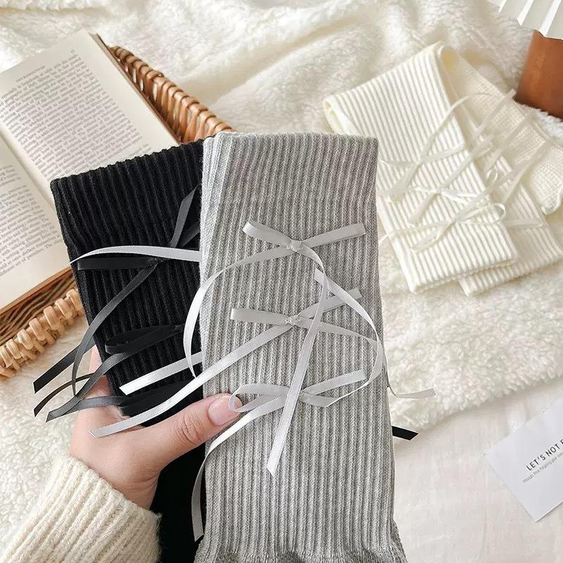 Bow Sock, Pile Sock, Thin Flared Trouser Leg Covers