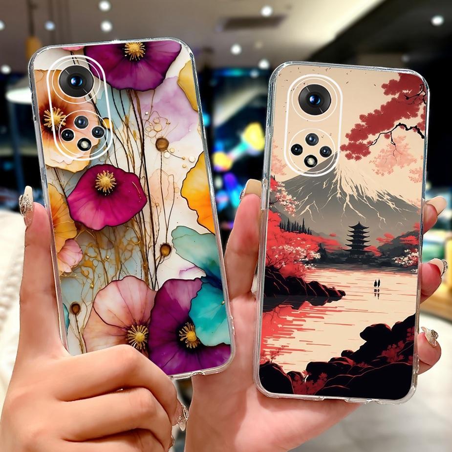 For Honor 50 Pro Case RNA-AN00 Cute Cat Lion Painted Cover Soft Slim Phone Case For Honor 50 Honor50 Pro 50Pro Back Cover Fundas