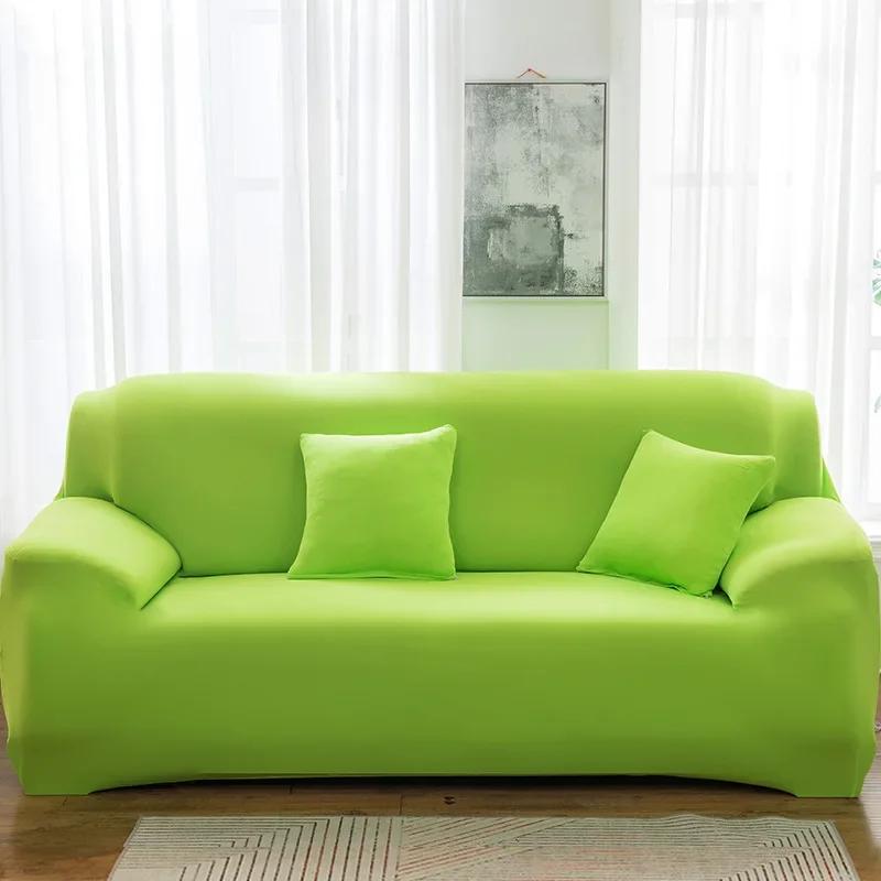 1/2/3/4 Seater Silk Cool Sofa Cover for Living Room L Shap Coner Couh Cover 2024 Spandex Extenble Sofa Protecter