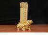 Brass Casting Taishan Stone Guandi Dragon Turtle Home Auspicious Copper Ornament