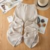 Loose Tencel Linen Narrow Wide-leg Pants Women's Summer Thin 1116 New Casual Elastic Straight Pants
