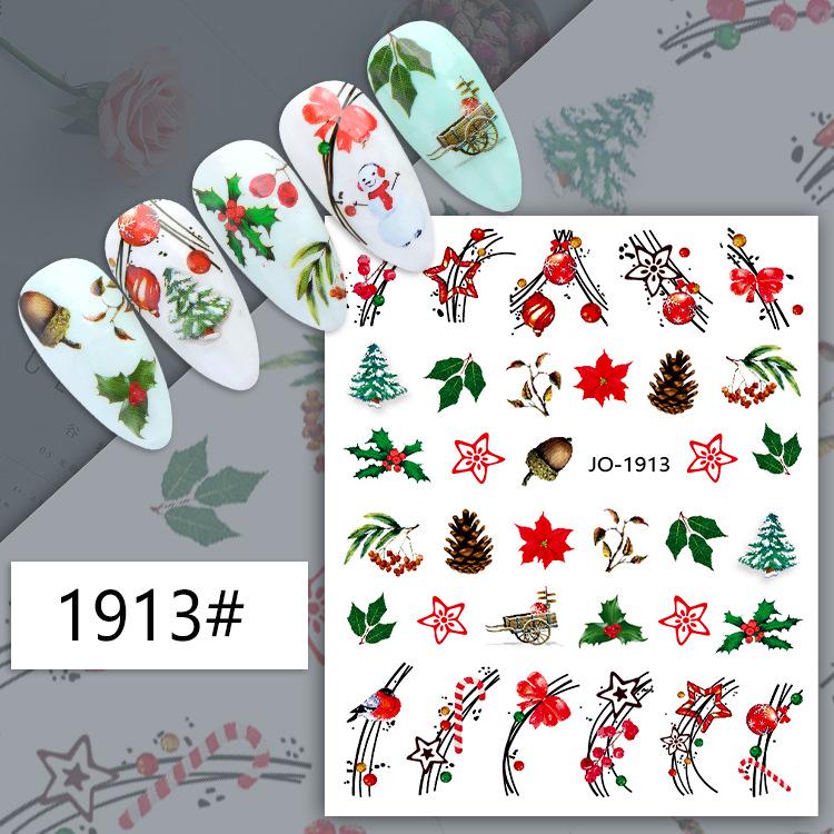 3D Christmas Nail Art Stickers: Snowflake, Reindeer & Santa Designs for Beautiful Nail Decorations