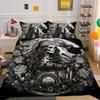 Beauty Skull Printed Comforter Cover Set Twin Size Polyester Home Bedclothes Highend Soft Duvet Cover Set