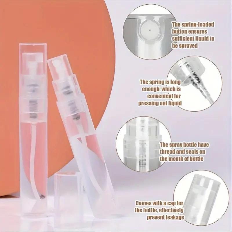 100 Stuks 10ml 5ml 3ml Glazen Sprayflesje Draagbaar Mini Navulbaar Parfuum Lege Fles Verstuiver Pomp Sprayflesje Transparant