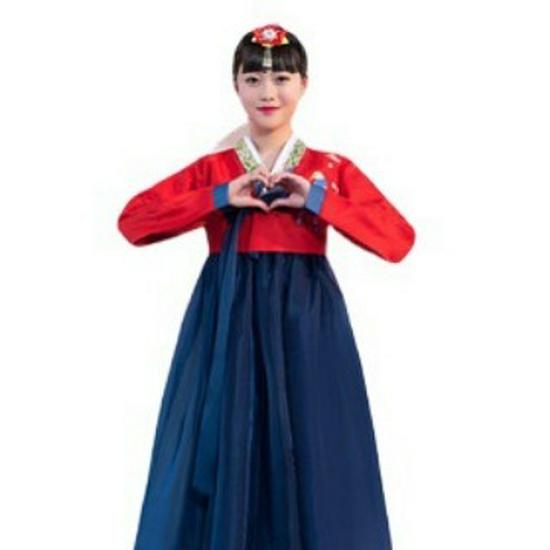 Adult Female and Children's Traditional Korean Hanbok Performance Costume
