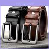 Classic Leather Belt For Men With Pin Buckle Faux Leather Casual Business And Vintage Style