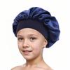Children's Satin Sleep Cap - Soft Elastic Silk-like Hair Care Hat