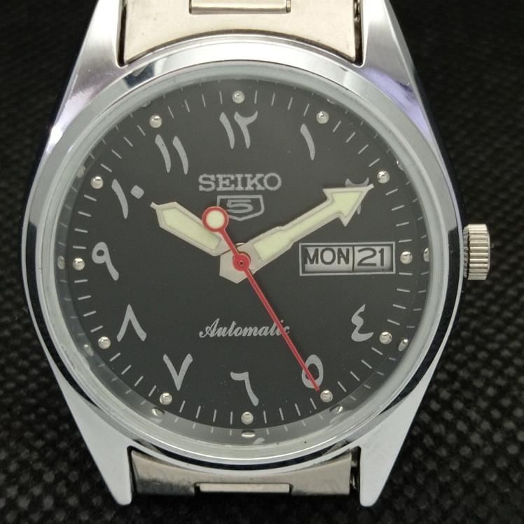 REFURBISHED VINTAGE SEIKO 5 AUTOMATIC 6309A JAPAN MENS ARABIC WATCH A318710-9 Seiko-a318710-1