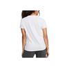 Under Armour Letter Logo Print Round Neck Pullover Short Sleeve T-Shirt Women T-Shirts White 1383648-100