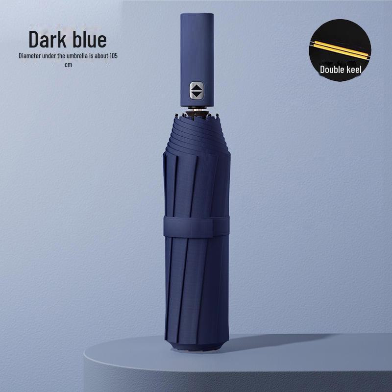 10-Bone Automated Dual-Use Umbrella: Large Folding, UV Protection, Sunshade for Men & Women