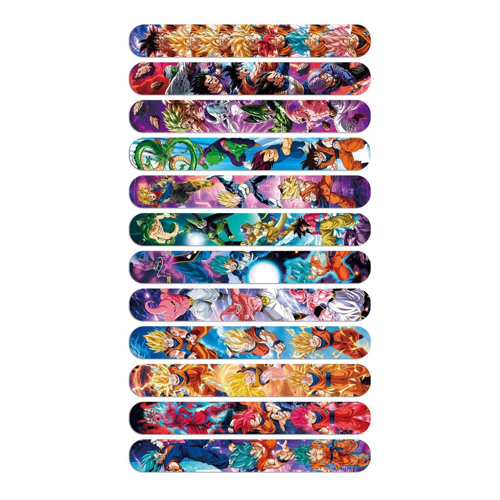 Son Goku Dragon Ball Slap Bracelets - Party Wristbands & Great Demon King Gift Set for Kids
