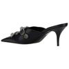 Cagole Stylish Sandal 8cm Women's Black 714253WAD4E1081