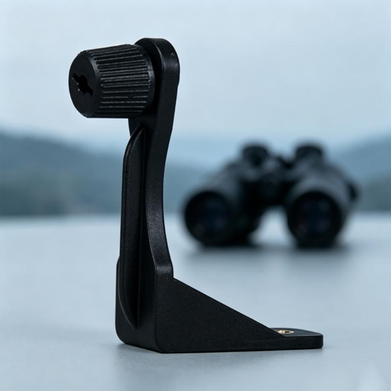Binocular Mount Brackets for Tripods Support, ABS and Metal Adapters with Fastening Screw for Steadier Outdoor Viewing and Nature Observation