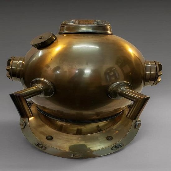 US Navy Mark V Deep Sea Scuba Divers Diving Helmet Nautical Decor