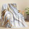 Marble Texture Series digitalprinted polyester Bedroom velvet flannel cover blanket Fleece soft sofa cover blankets for beds